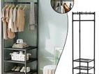 Multi-Function Corner Coat Rack and 3 Tier