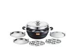 Multi Kadai(All in 1) with SS Plate H.A Orange