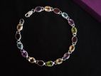 Gemstone Silver Bracelet