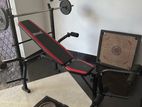 Bench With Gym Equipment Set