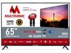 Multisonic 65" 4K QLED WebOS Smart TV LG Panel