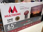MULTISONIC 65" QLED Frameless 4K ULTRA HD Smart TV