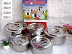 MY HOME 5 PCS STAINLESS STEEL POT SET