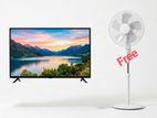 NASHINAL 43" SMART TV WITH FREE STAND FAN