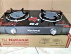 National Infrared Glass Top Gas Cooker