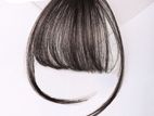 Natural Black Color Synthetic Clip on Hair Bangs with Fringes