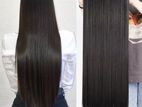 Natural Black Synthetic Single Line Hair Extensions 32 Inch with 5 Clips