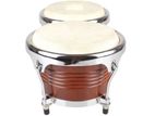 Natural Bongo Drum Set with wiyh Tuning Key