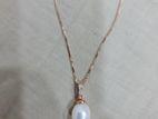 Natural Pearl Rose Gold Plated Necklace