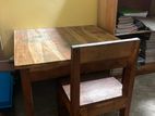 Natural Wood Kids Table with Chair Set