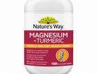 Nature's Way Magnesium + Turmeric 150 Tablets
