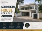 (NCR698) Commercial House for Rent in Colombo 07