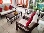 Nedun Wood Sofa Set