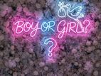 Neon Name Boards for Baby Showers