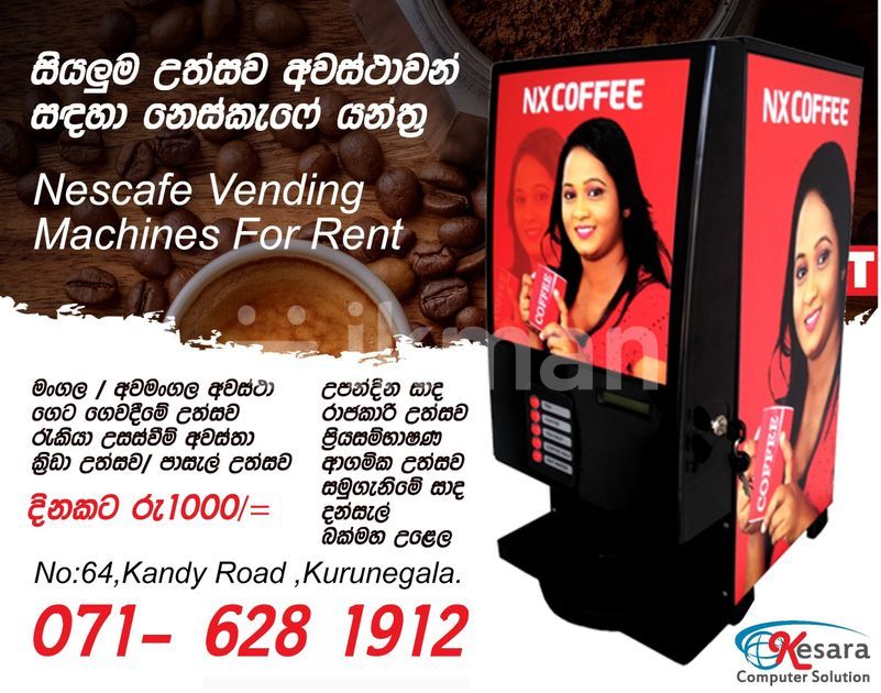 Nescafe machine shop for rent