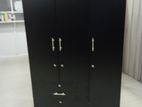 New 03 Door Black Melamine Wardrobes .