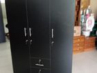 New 03 Door Black Melamine Wardrobes .