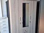 New 03 Door Melamine Wardrobes with mirror .