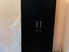New 2 Door Black Melamine Cupboard .