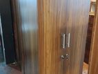 New 2 Door Brown Melamine Wardrobes .