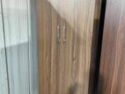 New 2 Door Brown Melamine Wardrobes .