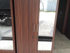 New 2 Door Melamine Cupboard With Mirror (Uu8)
