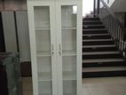 New 2 Door white Melamine Office Cupboard .