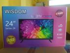 New 24'' Wisdom HD LED TV With AC DC