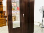 New 2d Brown Colour Steel Cupboard With Mirror