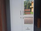 New 2D white Melamine Wardrobes with Mirror