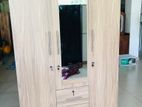 New 3 D Amrican Ash White Cloth Hanging Melamine Wardrobes with Mirror