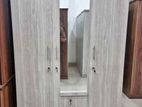 New 3 D Ash White Melamine Wardrobes with Mirror