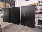 New 3 D Black Melamine Cloth Wardrobes