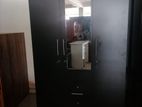 New 3 Door 6 X 4 Ft Melamine Cupboard Black Colour Wardrobe