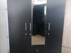 New 3 Door 6 X 4 Ft Melamine Cupboard Black Colour Wardrobe L