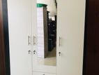 New 3 Door 6*4 Ft White Melamine Wardrobes with Mirror