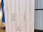 New 3 Door American Ash White Melamine Wardrobes