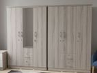 New 3 Door Ash White Melamine Wardrobes .