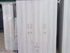 New 3 Door Ash White Melamine Wardrobes .