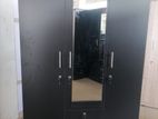 new 3 door black colour cupboard 6*4 wardrobe melamine