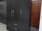 New 3 Door Black Melamine Wardrobes 6*4 Ft