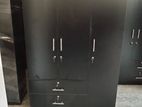 New 3 Door Black Melamine Wardrobes .