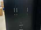 New 3 Door Black Melamine Wardrobes .