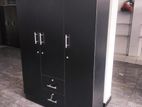 New 3 Door Black Melamine Wardrobes .