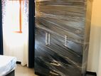 New 3 Door Black Melamine Wardrobes