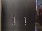 New 3 Door Black Melamine Wardrobes .