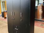 New 3 Door Black Melamine Wardrobes