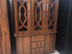 New 3 Door Brown Display Cupboard