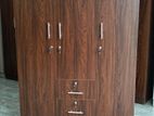 New 3 Door Brown Melamine Wardrobes .