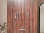New 3 Door Brown Melamine Wardrobes .